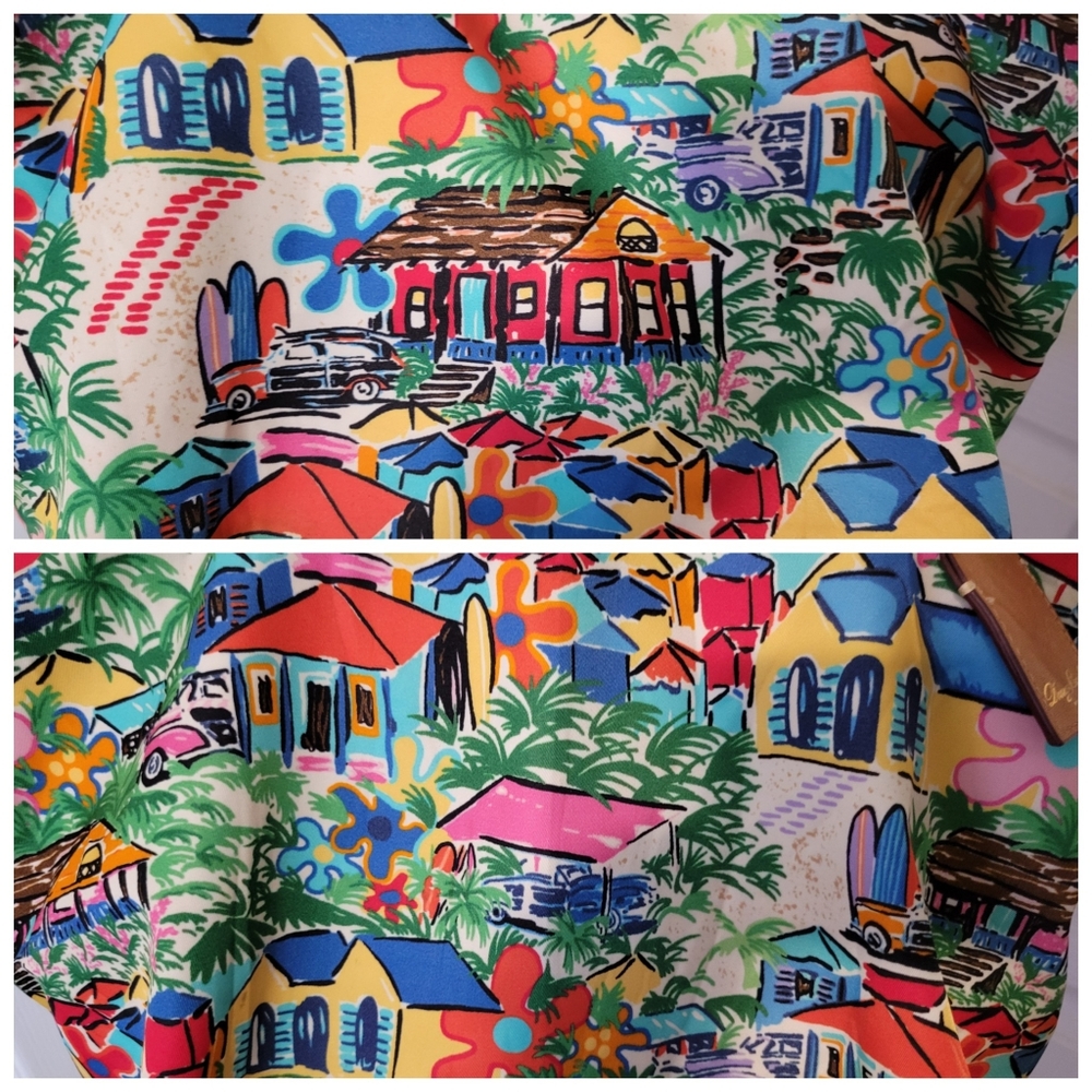 ✨️HP✨️Dooney & Bourke | Large Colorful "Sandbar" Tropical Vacation Tulip Tote - Picture 13 of 16